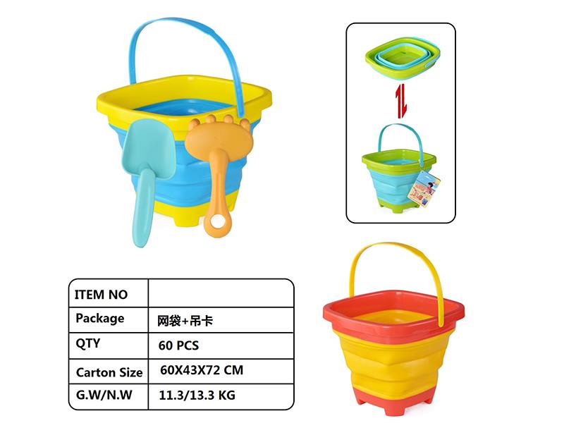 Fold Sand Bucket Set 3pcs
