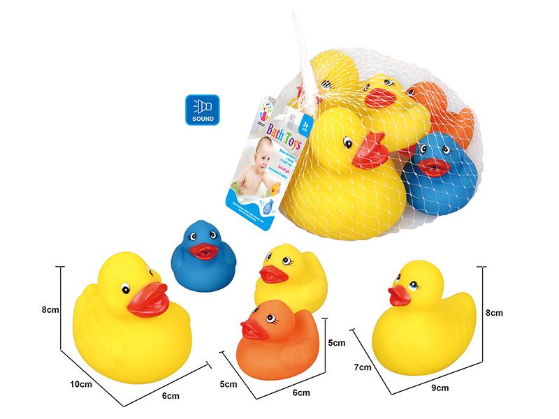 Cute Duck Kids Bath Toy Set
