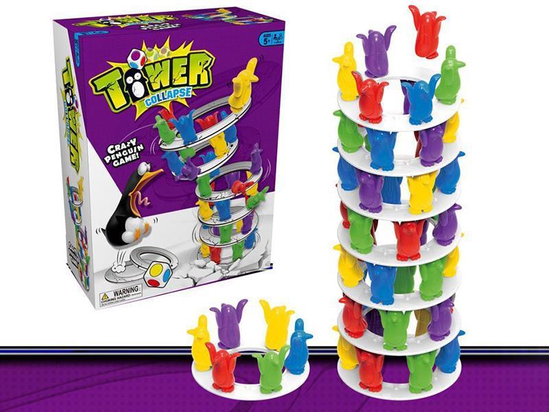Penguin Balance Tower Board Game