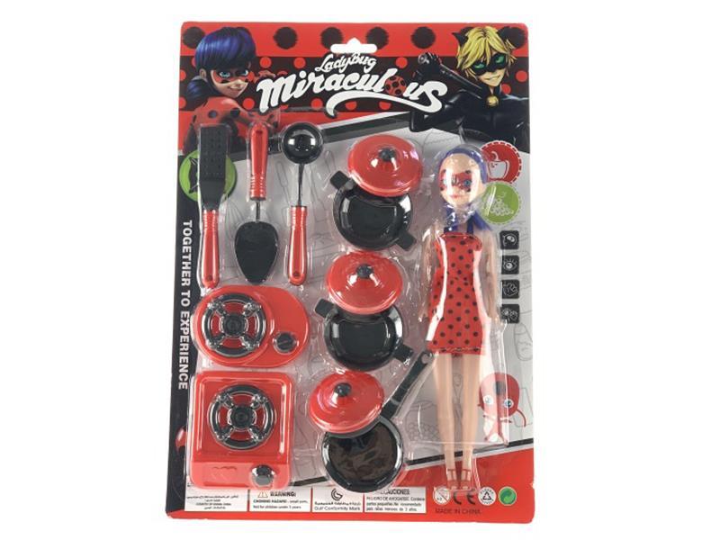 Miraculous Ladybug Cooking Toy With Doll