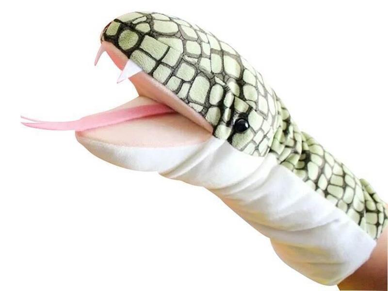 Cartoon Snake Hand Puppet Plush Doll