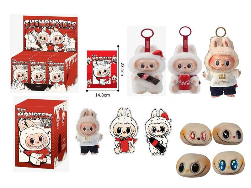 3 Types Of 8-Inch Coca-Cola And Thai limited Edition Plush Rubber-Lined Fabric Straps, Keychains, Business Cards, 6 PCS