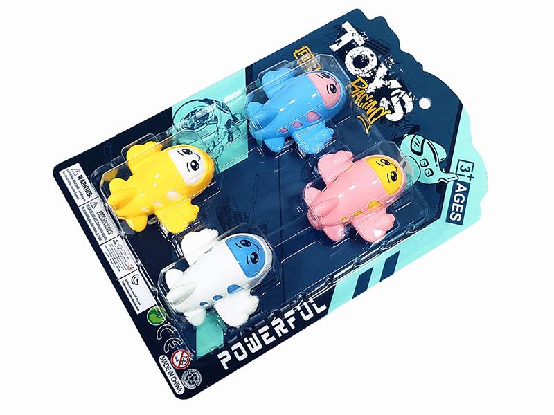 Pull Back Cartoon Airplanes 4pcs