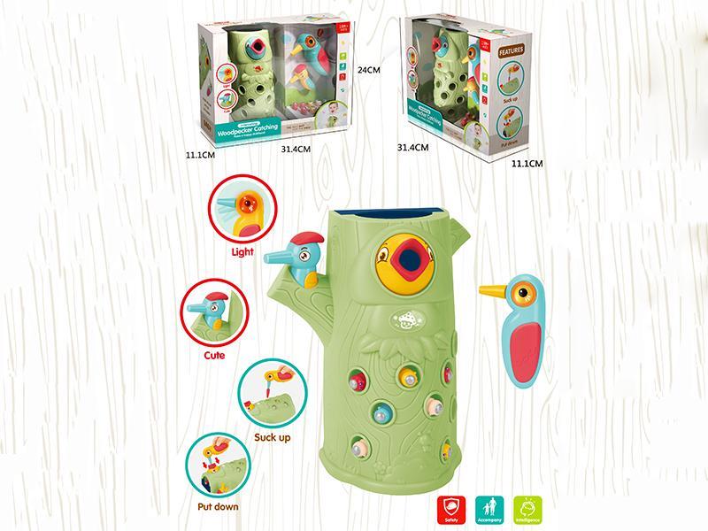 Woodpecker Catching Bugs