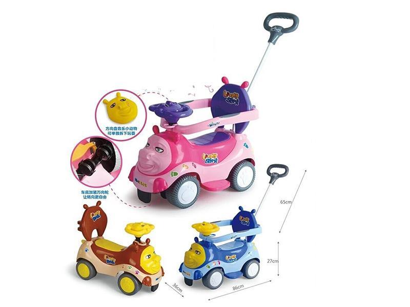 Cute BearFour-Wheeled Cart