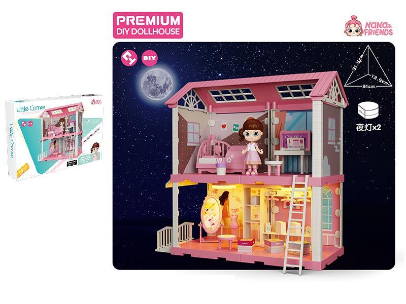 DIY Assembly Two-Layer Villa(With Lights)