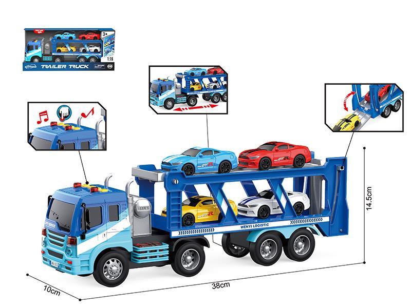 1:16 Friction Transport Truck(Lights, Sound)