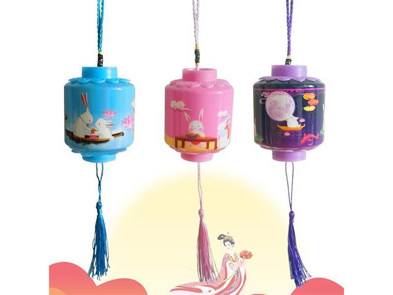 A Lantern Toy Featuring A Jade Rabbit And Chang 'E For The Mid-Autumn Festival