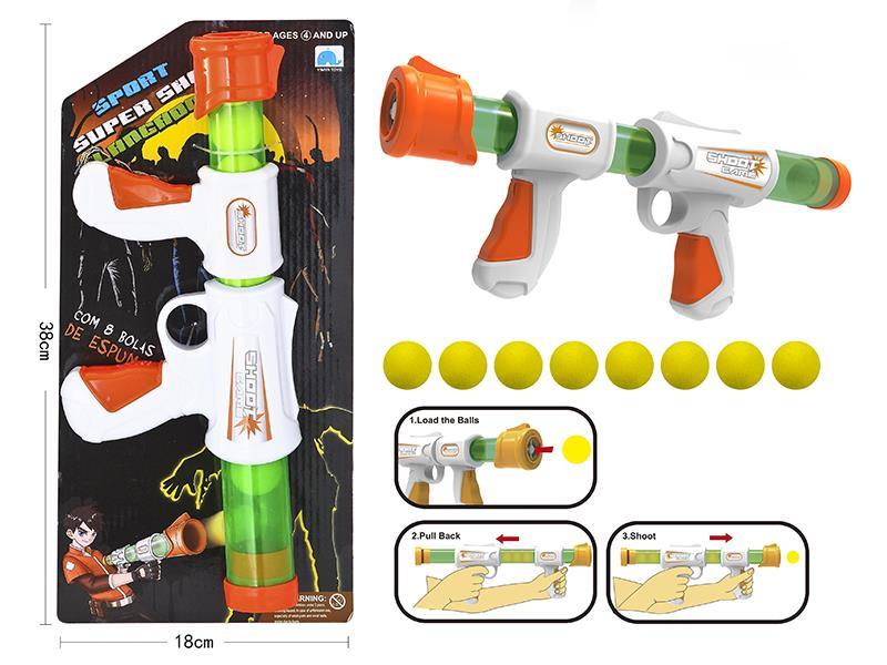 EVA Air Pressure Soft Bullet Gun + 8 Bullets