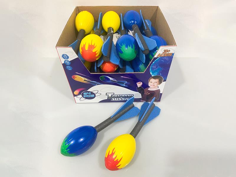 20*5cm Torpedo Missile Hand Throwing Toy 24pcs