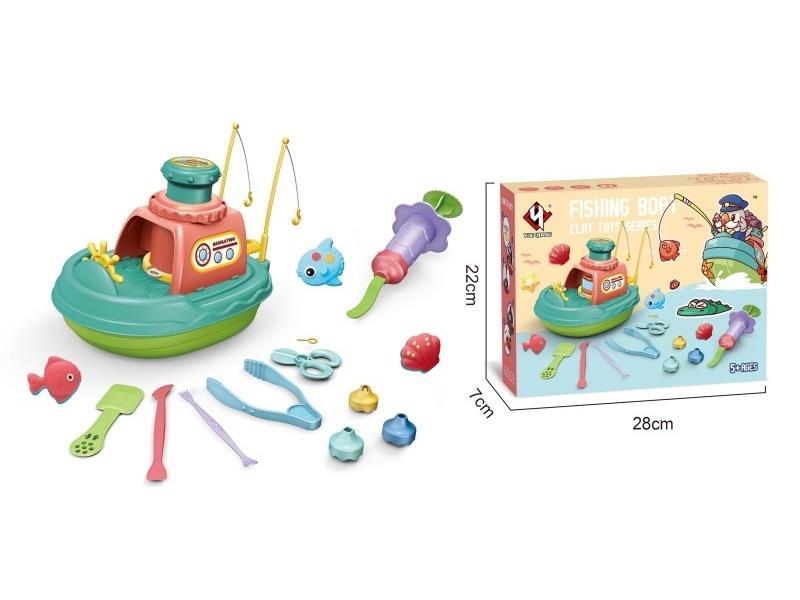 Colored Clay Boat Box (Green)