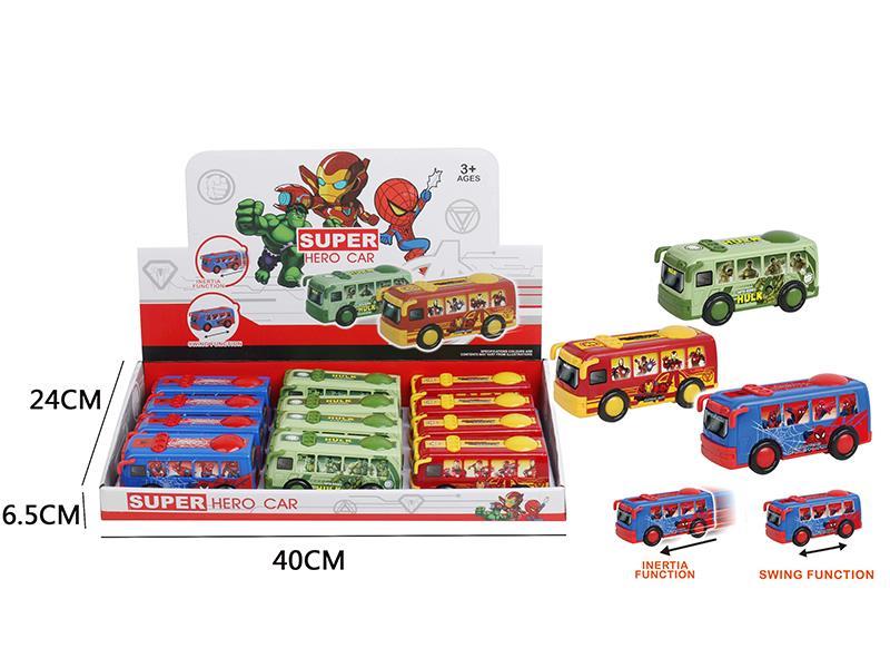 Avengers Assemble Friction Bus 12pcs