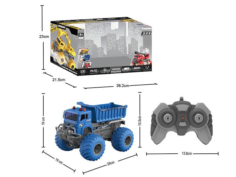 Engineering Truck With lighting Music Radio Control