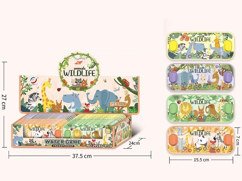 Animals Wildlife Transparent Water Game 24pcs