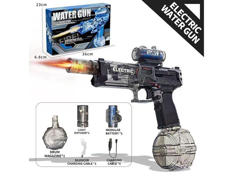 Ice Mouse Electric Flame Light Combined Water Gun