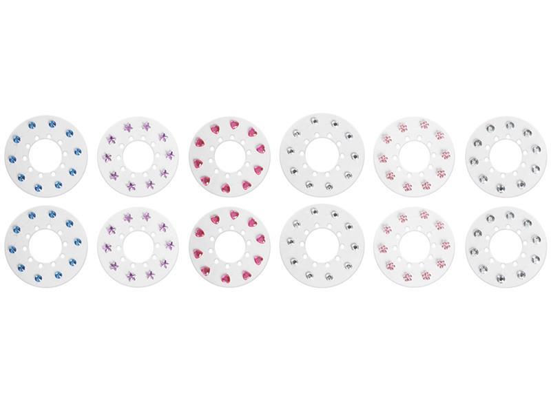 12 Pieces Hair Diamond Sticker(120PCS Diamonds)