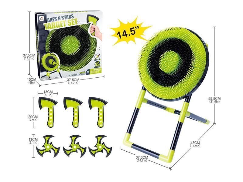 14.5" Target Set(3 Axes Darts, 3 Stars Darts)