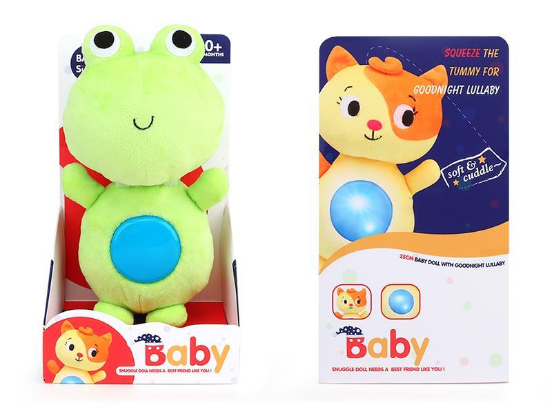 Plush Soothe Frog With Sound And Light