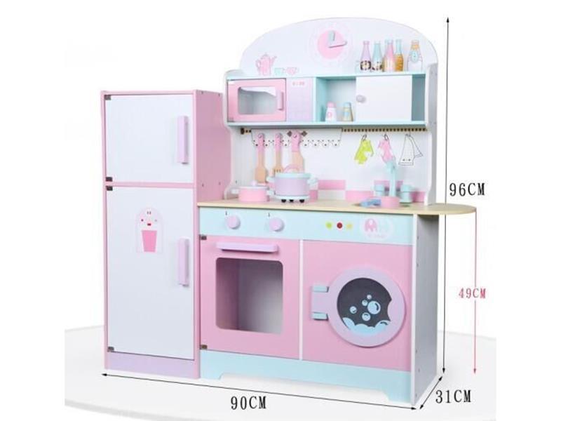 Wooden Refrigerator Kitchen Toy