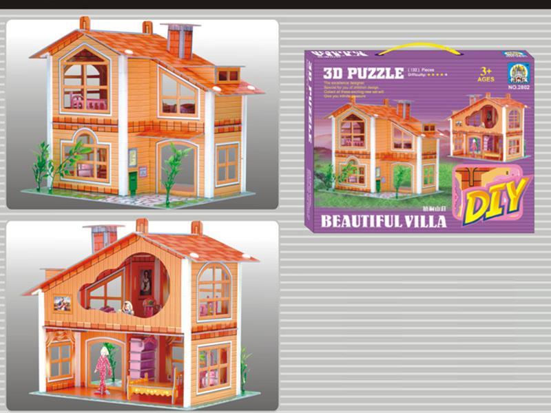 132PCS 3D DIY MOUNTAIN VILLA