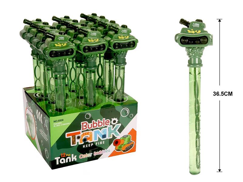 Tank Bubble Stick With Whistle 12PCS