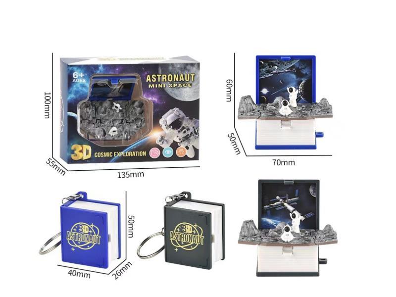 3D Foldable Pop-Up Book -Mini Space Astronaut (Upgraded And Enhanced Version)