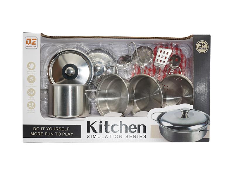 Stainless Steel Tableware Toys With Glove