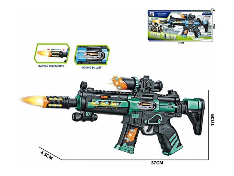 B/O Gun Barrel Telescopic Acoustooptic Gun Toy