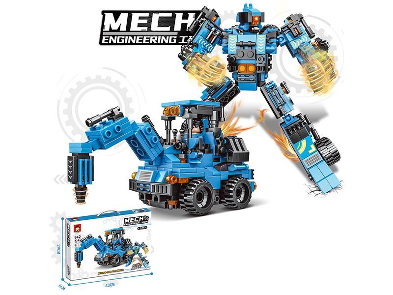 424+PCS  Engineering Truck Building Blocks