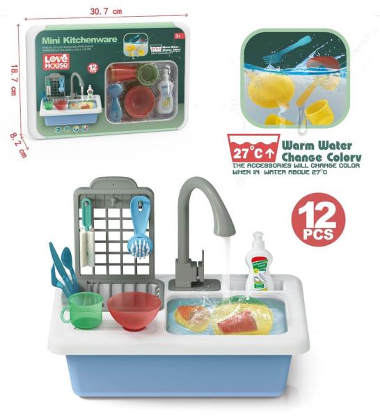 The Water Temperature Of The Tableware In The Sink Can Change Color