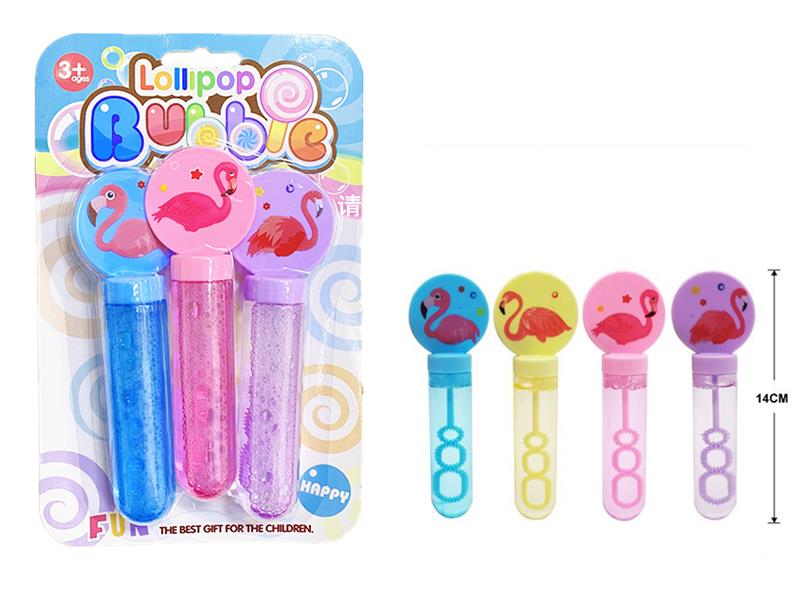 Cartoon Flamingo Bubble Stick 3pcs