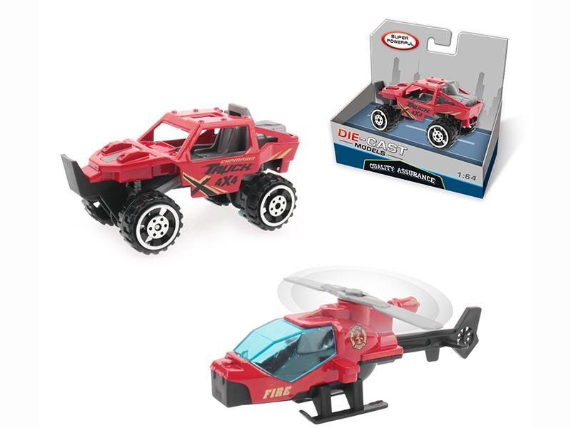 Slide Alloy Car/Helicopter 1PCS