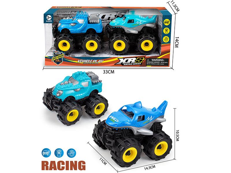 Friction Dinosaur, Shark Off-Road Vehicles