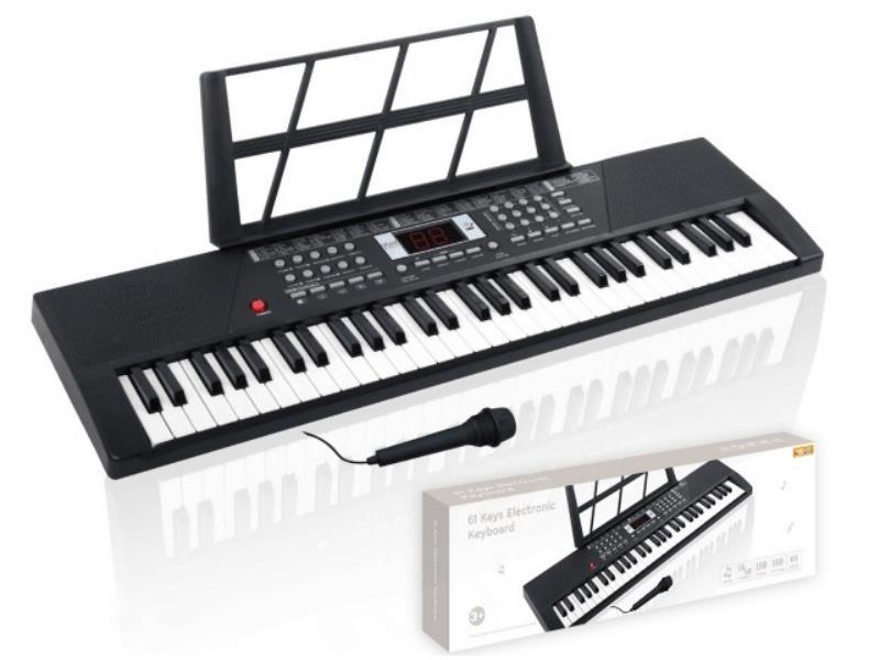 61-Key Electronic Keyboard Microphone/USB Cable/Driver