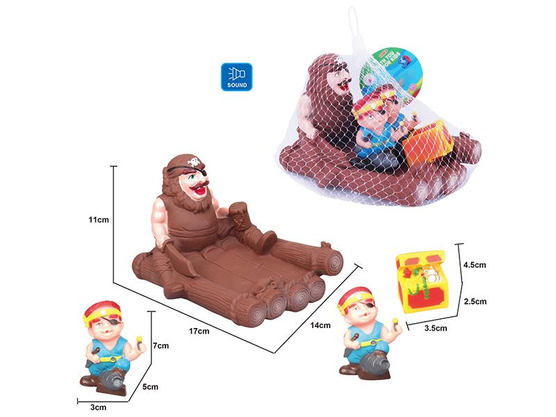 Pirate Kids Bath Toy Set