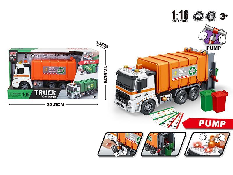 1:16 Friction Rubbish Car(Garbage Classification, Pumping Function)