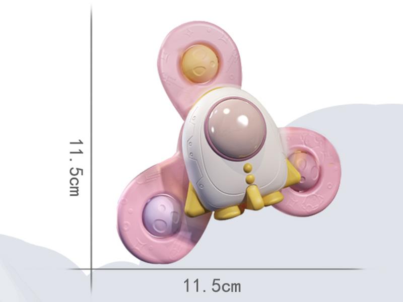 Space Theme Suction Cup Spinner Toys 1pcs(Macaron Color)