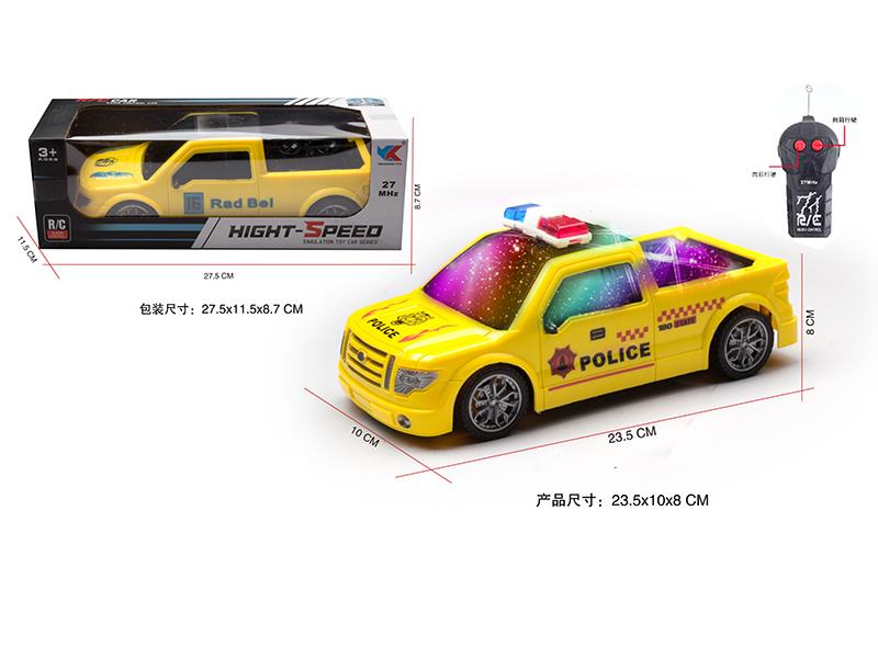 1:18 2CH Remote Control Police Car With 3D Lights