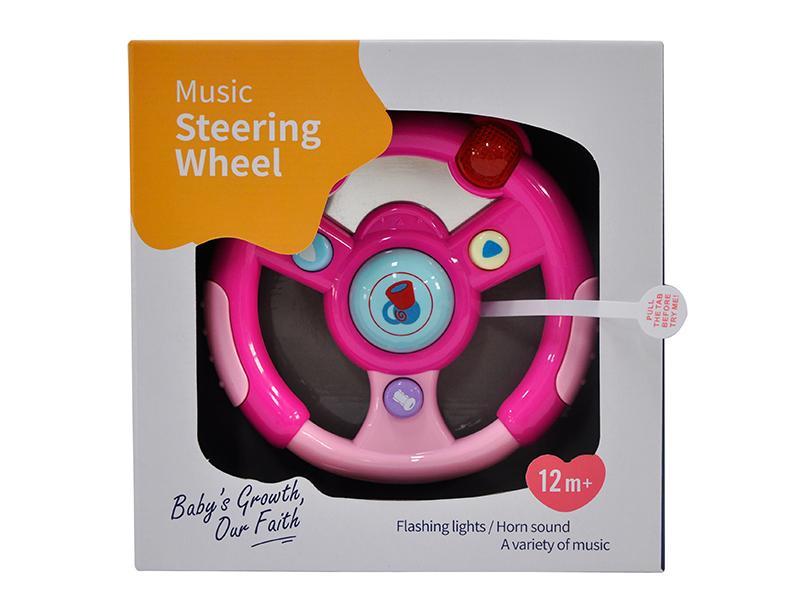 Cartoon Steering wheel with music and light