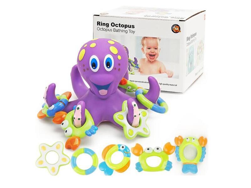 Ring Toss Game Octopus Bathing Toy