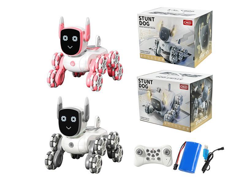 Remote Control Large Size Stunt 8-Wheel Robot Dog