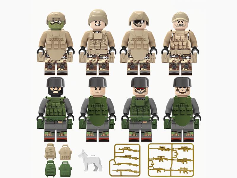 PLA Soldiers Building Blocks Figures Toys