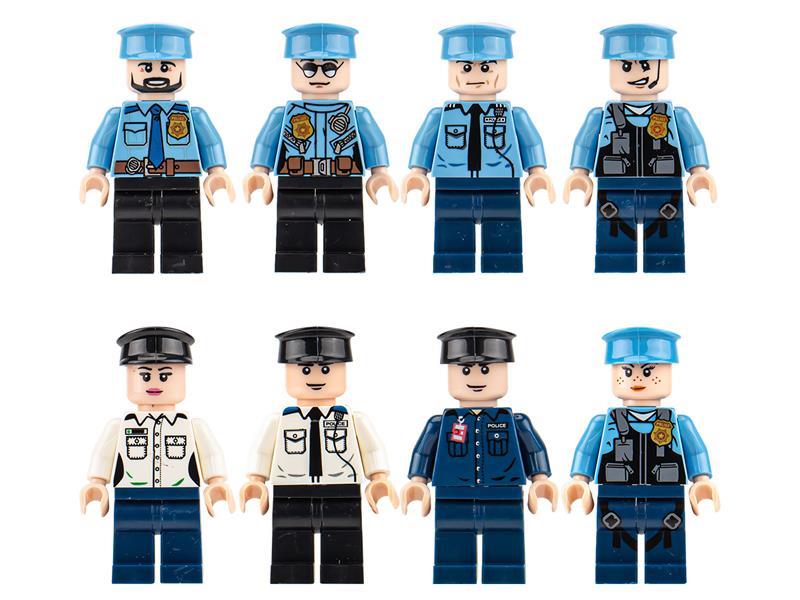 8PCS G-Series Police Toy