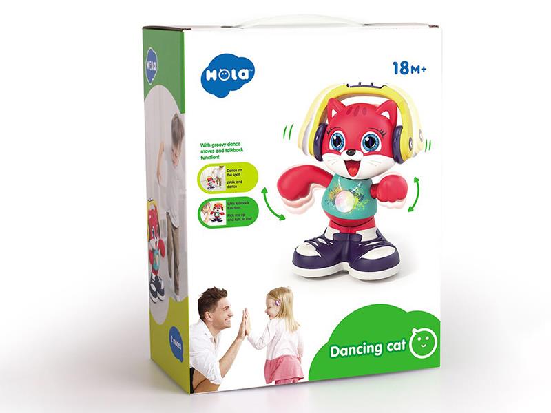Dancing Cat(Light/Music/Sound Recording/Walking/Red)