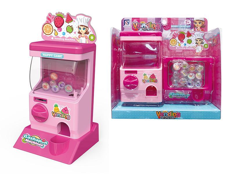 Cartoon Pink Automatic Gashapon Machine