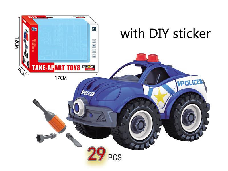 DIY Assembly Police Car Series