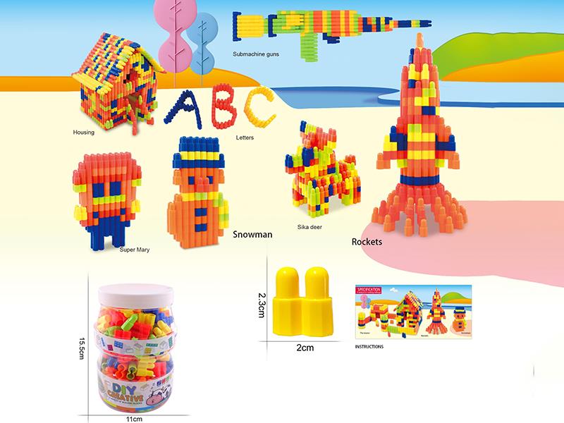 Bullet Head Building Blocks 170g(180PCS+)