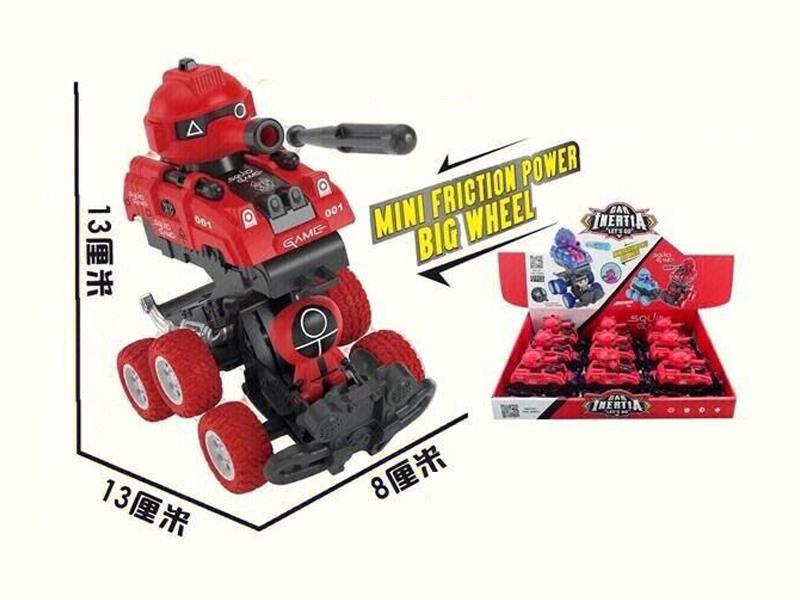 9PCS Six Wheel Collision Stunt Vehicle