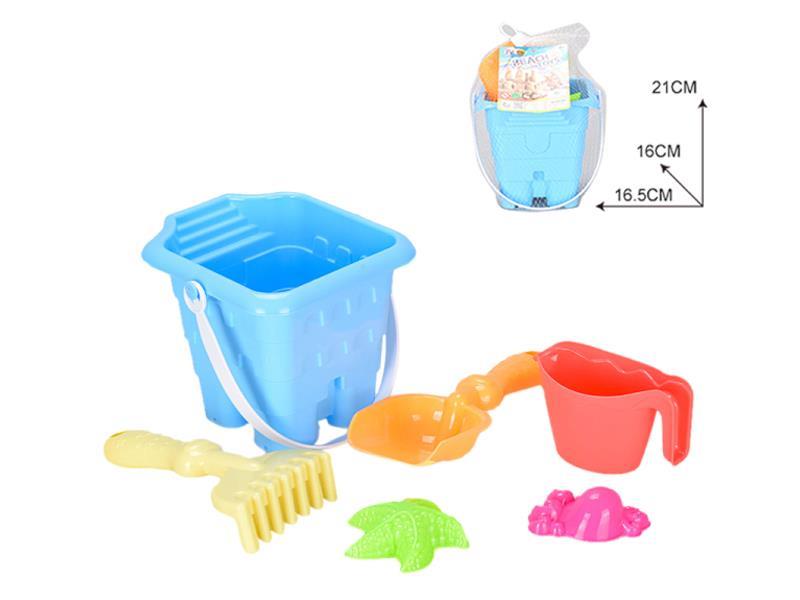 6PCS Beach Bucket Toy