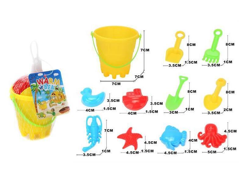 11PCS Beach Bucket Toy Set